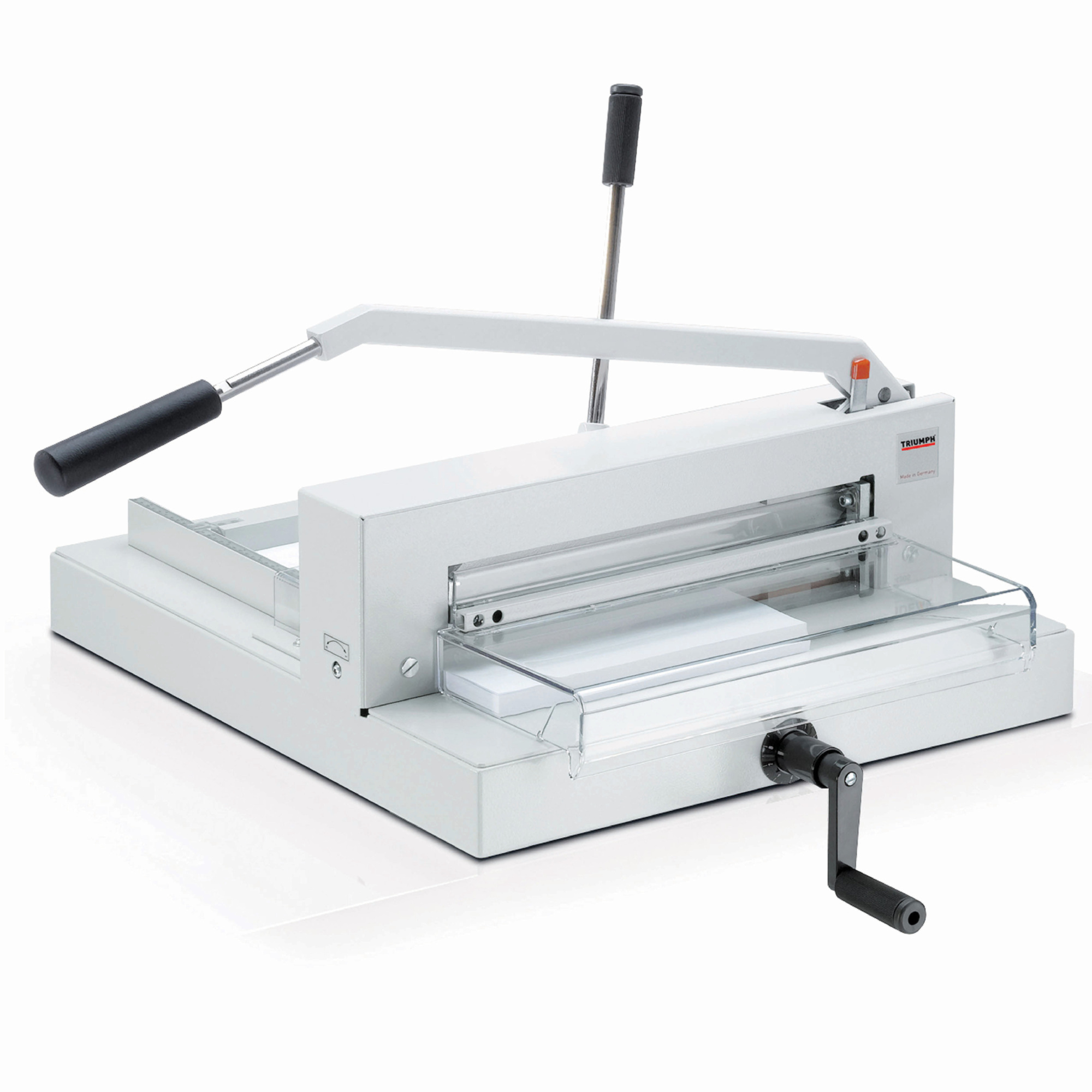 Triumph Manual Tabletop Paper Cutter — 16 7/8in. Cutting Width, German Steel Blades, SCS Safety Technology, Model# 4305